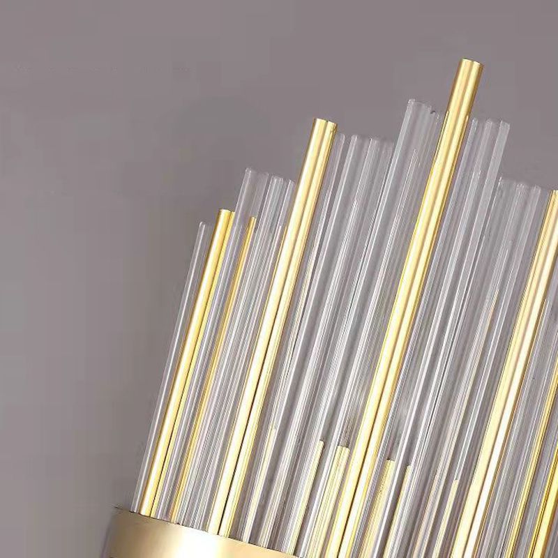 2-Light Geometric Sconce Light Modern Crystal Sconce Light Fixture