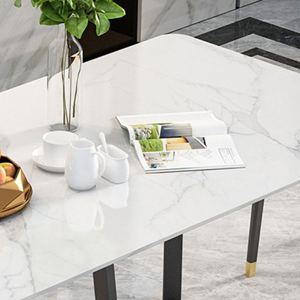 Modern 1/5/7 Pieces Dining Set Rectangle Stone Dining Table for Dining Room Kitchen