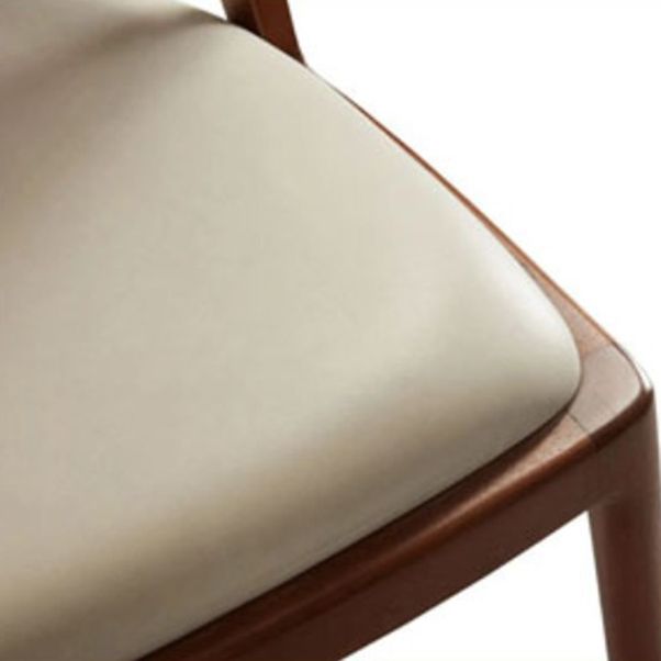 Contemporary Style Chair Wood Open Back Dining Room Chair for Dining Room