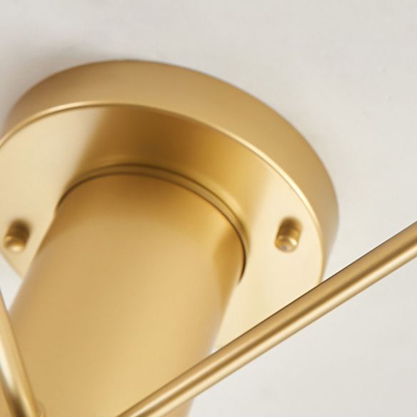 Étoile étoile exposée semi semi-chouchoute lumière moderne minimaliste de plafond de chambre à coucher en métal minimaliste monte