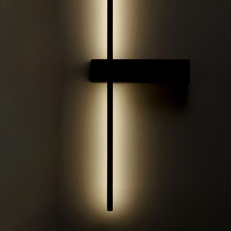 Zeitgenössischer Stil gerade Wandleuchten Metall 1 Leuchtet LED -Wandhalterung