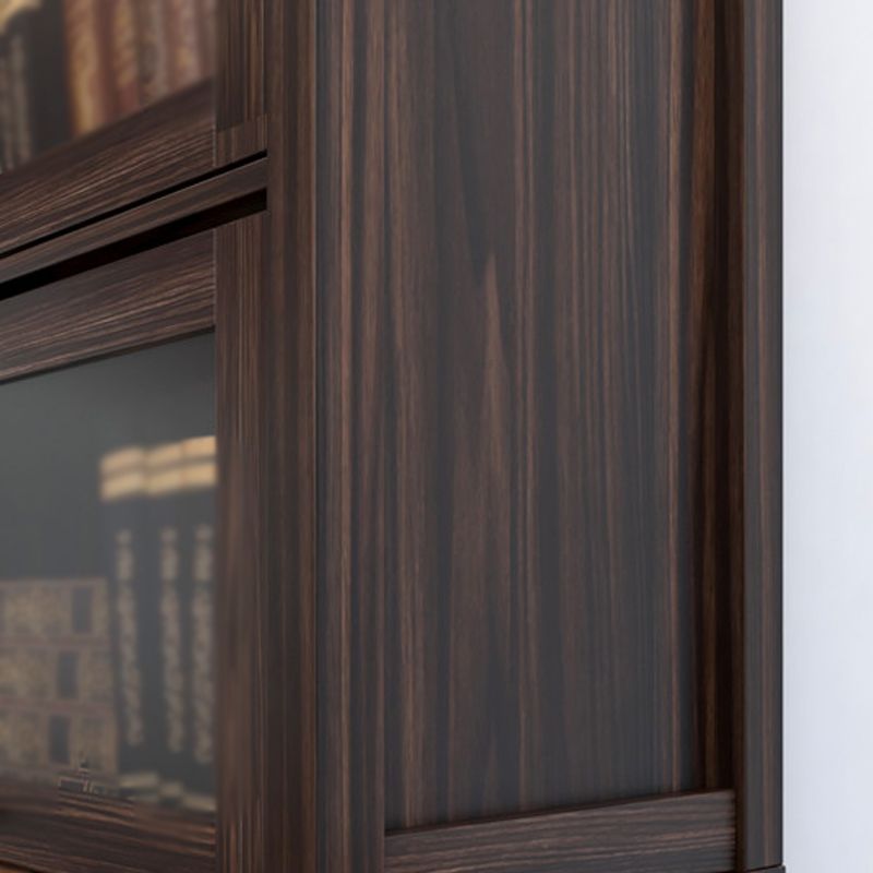Engineered Wood Standard Bookcase Contemporary Bookcase With Doors
