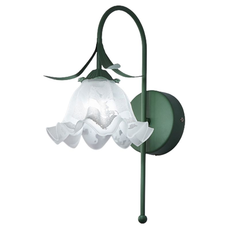 Modern Simple Wall Light Frosting Iron Flower Shape Wall Lamp for Bedroom