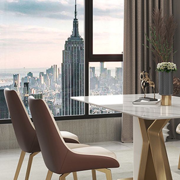 Scandinavian 1/2/3/4/5 Dining Table Set with Chair Sintered Stone Dining Table Set