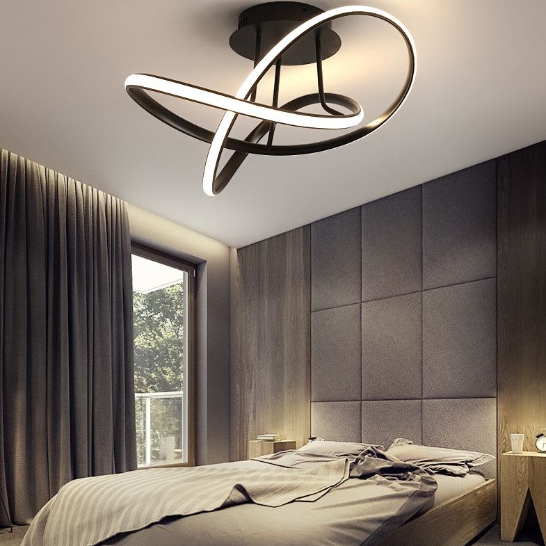 Acrilico a spirale vicino all'illuminazione del soffitto Simple Light Light Sequent'anni