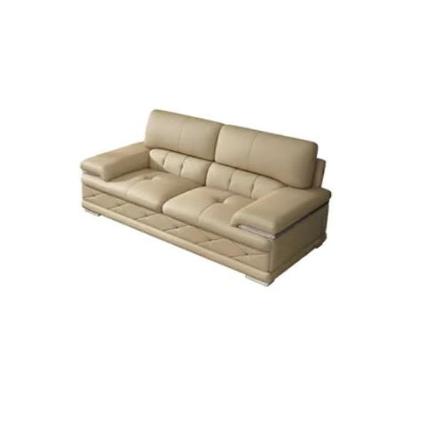 Genuine Leather Sofa & Chaise Modern Tufted Pillow Top Arm Sofa