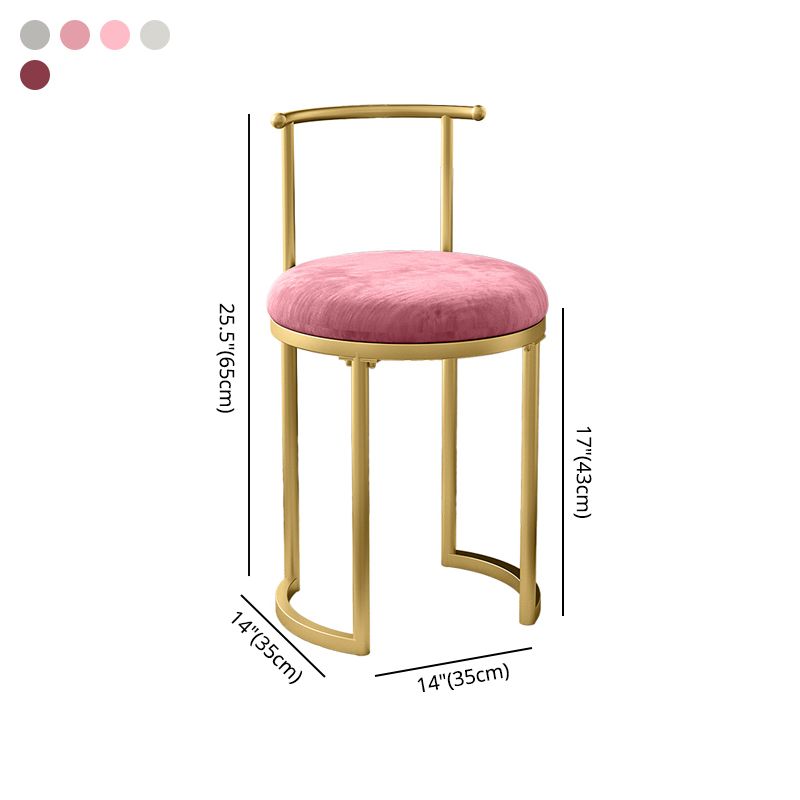 Silla de comedor tapizada de estilo escandinavo, silla lateral de comedor sin brazos con respaldo abierto