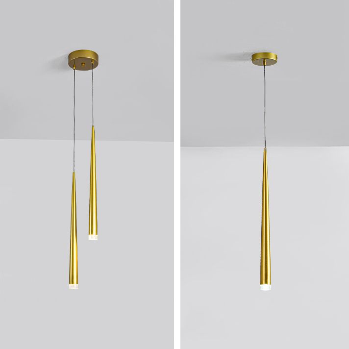 Metal Geometric Shape Hanging Light Modern Style Multi Lights Hanging Light Mount Fixture