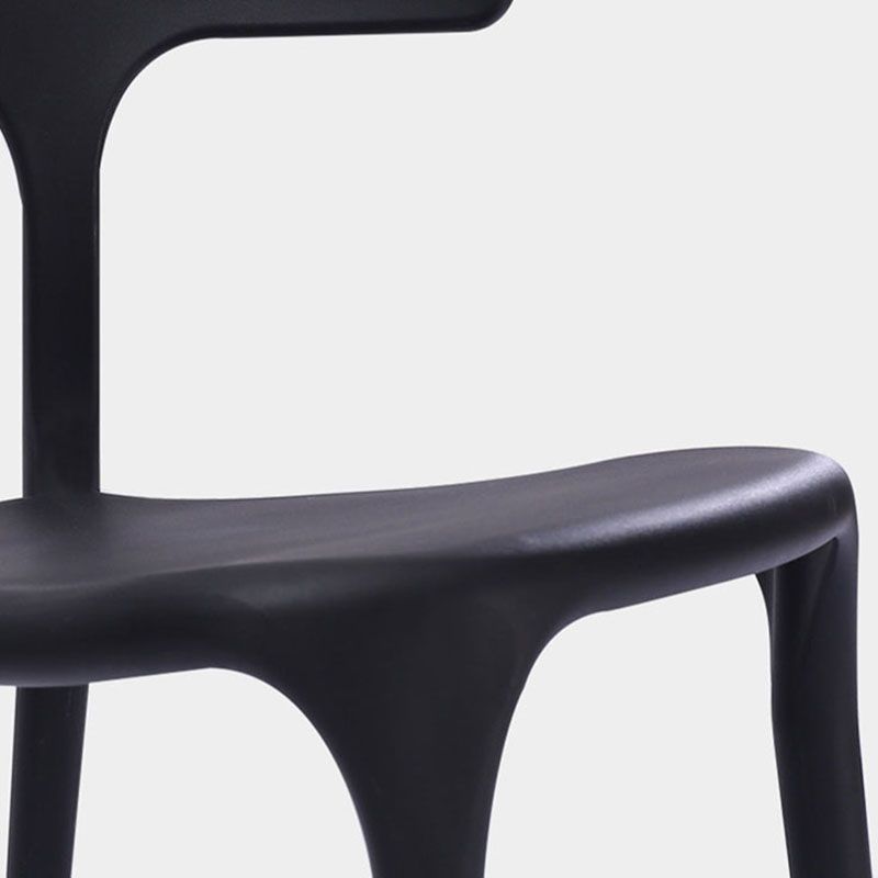 Silla de cocina contemporánea que cena la silla lateral sin brazos con las piernas plásticas