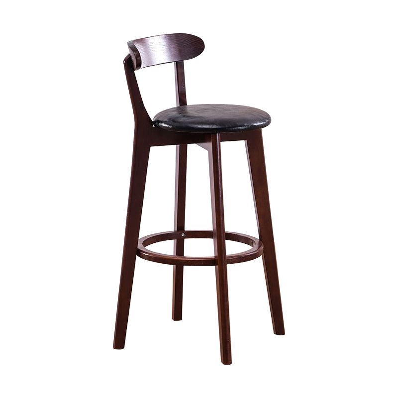 Holz skandinavische Küche Esszimmer Armless Stuhl Low Back Bar Hocker