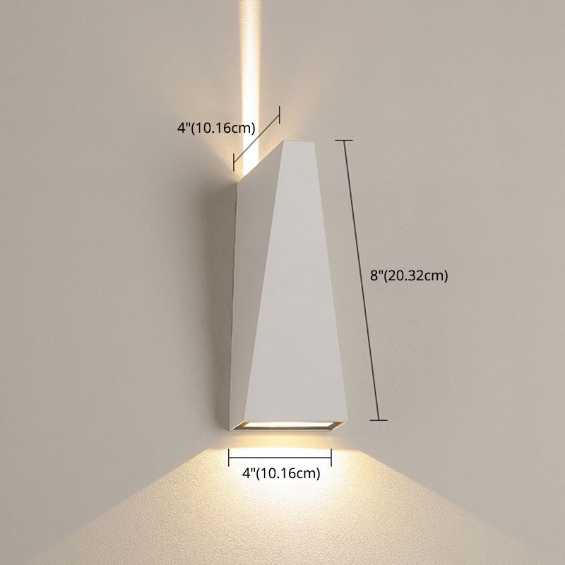 Lámina de montaje de pared de aluminio de pared de estilo geométrico de estilo geométrico en blanco y negro en blanco y negro
