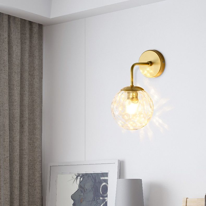 Globe Shade Wall Light Glamp 1 licht Moderne minimalistische stijl SCONCE LICHT VOOR SLAAPKAMER