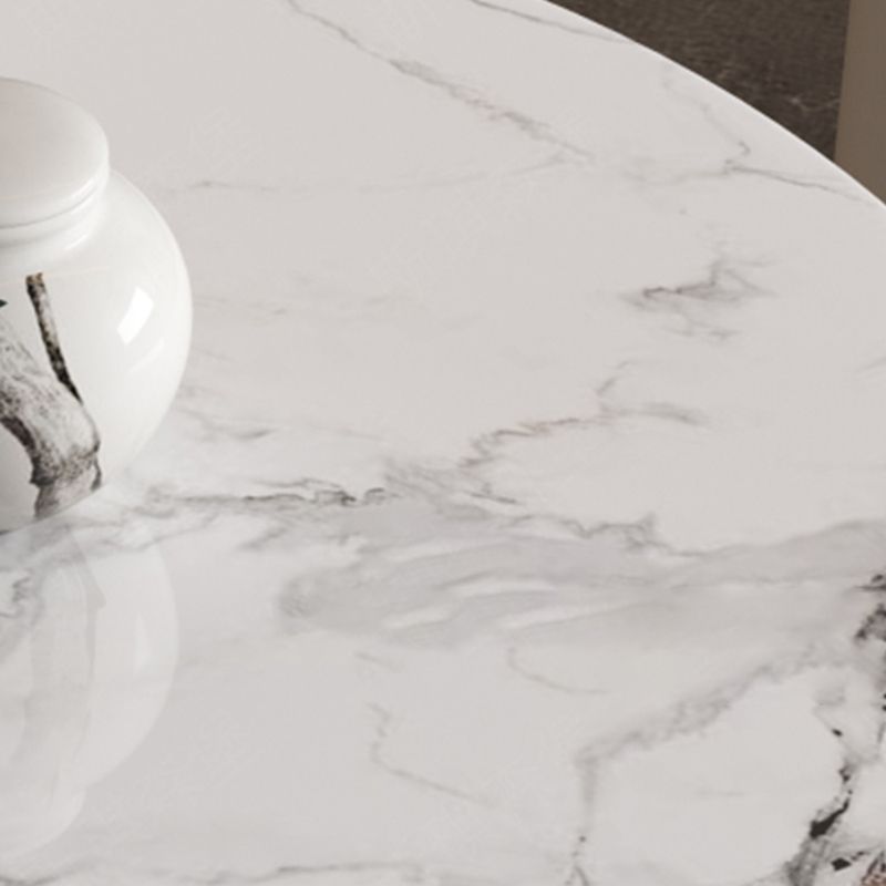 19"H Contemporary Corner Table Round Metal Accent Side Table