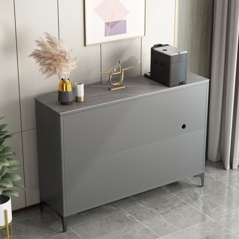 Stone Kitchen Sideboard Cabinet Modern Server Cabinet with Storage