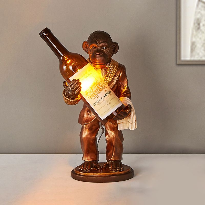 One-light Industrial Desk light Monkey Shape Table Lamp for Restaurant Cafe Children Bedroom