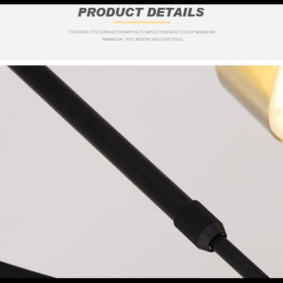 Moderno lampada lampadario triangolare in metallo soggiorno lampadario a pendente a led in oro