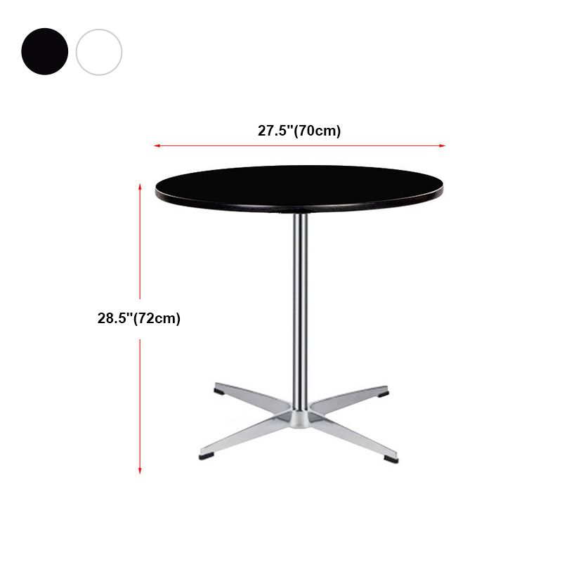 Solid Wood Dining Table Industrial Home Use Dining Table with Stainless Steel Base