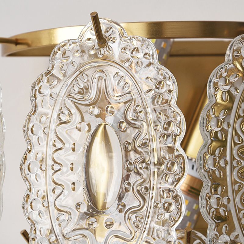 Postmodern Wall Light Sconce Glass Shade Wall Light Fixture for Bedroom