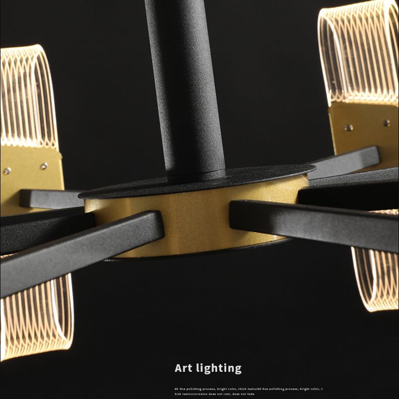 Starburst Metal Chandelier Lighting Contemporary Style LED Pendant Lighting Partramure