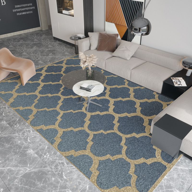 Hedendaags artistiek gedrukt tapijten Polyester binnen tapijt Non-slip achterstappert tapijt voor woonkamer