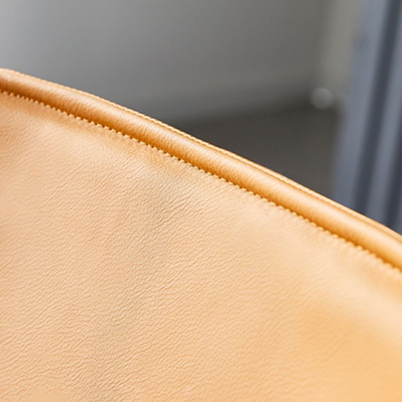 Imitación de cuero del diseño industrial que cena la silla sólida sin brazos de la parte posterior