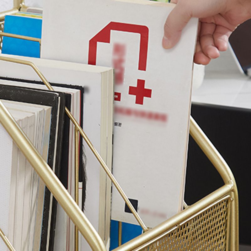 3-Shelf Metal Etagere Bookcase Contemporary Book Shelf,39''H x 11''W