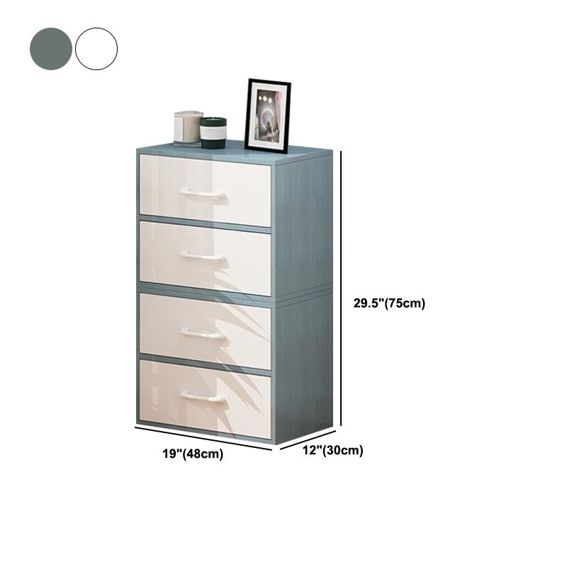 Contemporary Rectangle Standard Gloss Finish with Drawer Chest
