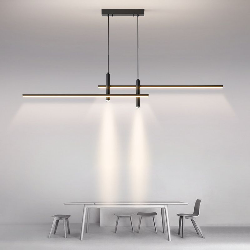 Modern Multi Lights Island Metal Hanging Pendant Light for Living Room Dining Room