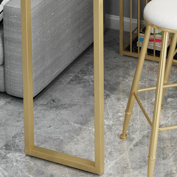 1/3/5 Pieces Luxury Bar Table Set Rectangle Sintered Stone Bar Set with Storage Shelves