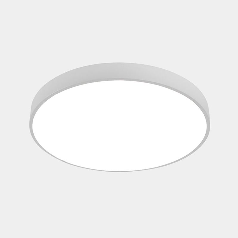 Ronde gang LED-inbouwlamp Metalen Scandinavische plafondverlichting met acryldiffusor