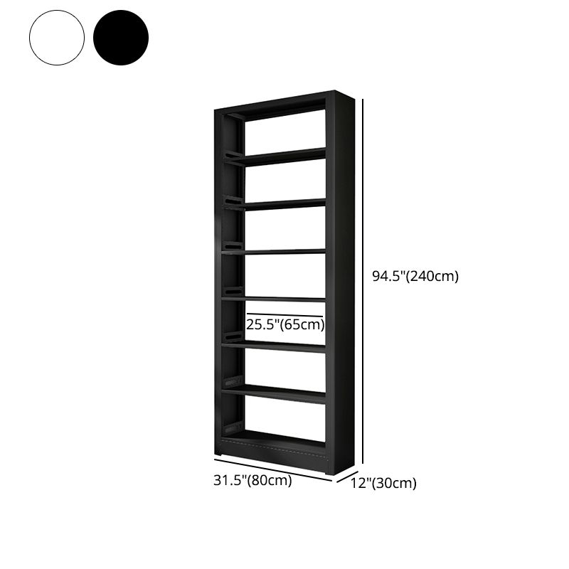 7 Shelf Metal Bookcase Contemporary Open Bookshelf for Home Office
