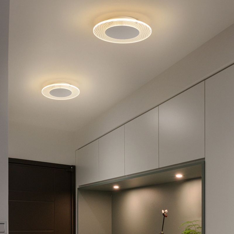 Contemporary LED Ceiling Lamp Metal Flush Mount Hallway Lighting