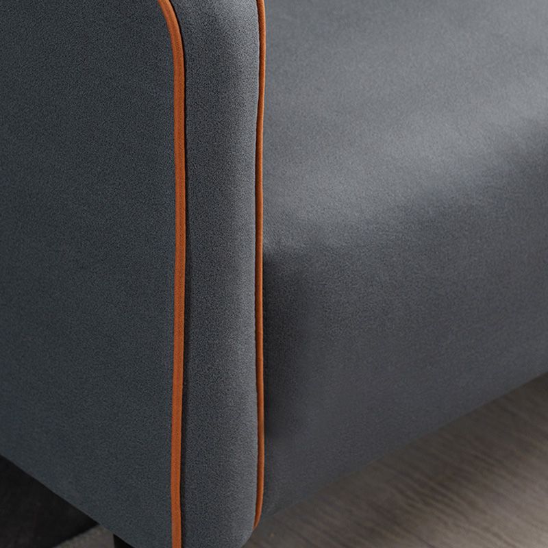 Contemporary Style Square Arm Sofa Living Room Fabric Seating