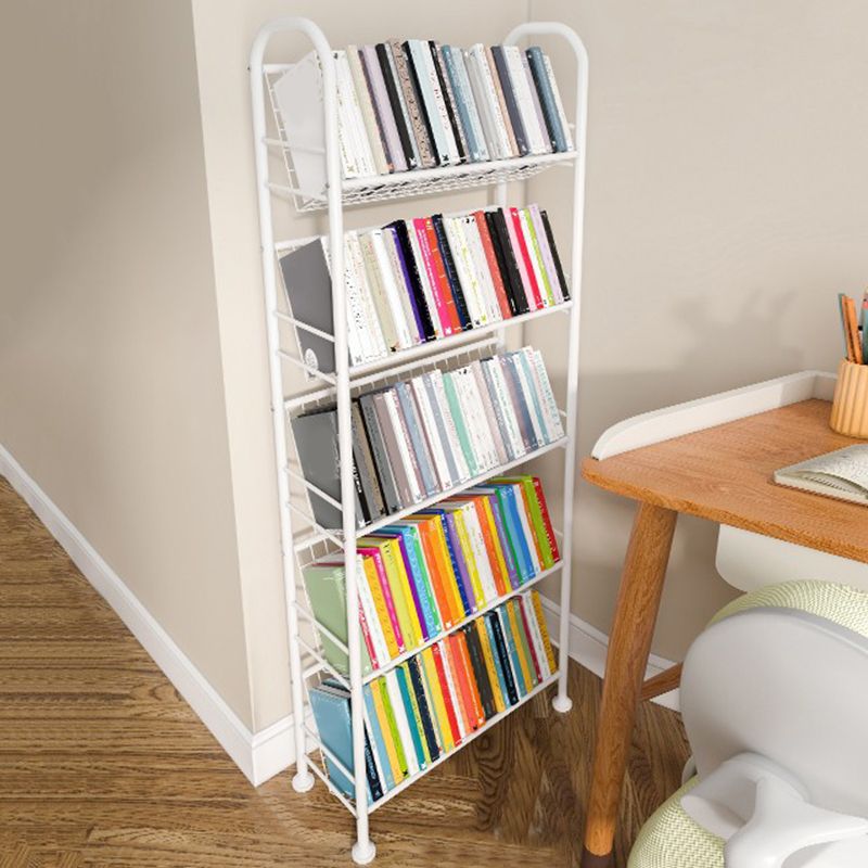 Shelves Included Standard Bookshelf Metal Contemporary Bookcase
