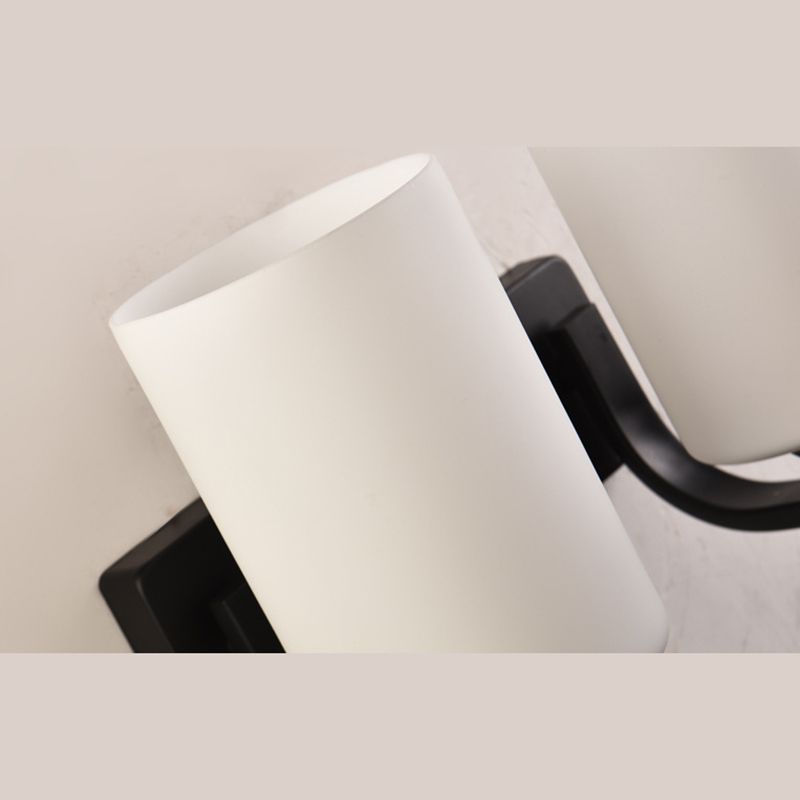 Moderna semplicità cilindri con le luci di applique luci latte murale vetrino illuminazione con camera da letto per camera da letto