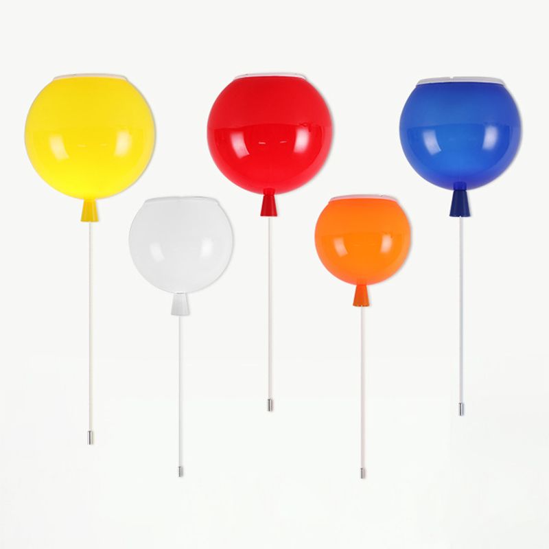 Luz de techo empotrada para jardín de infantes LED de plástico con iluminación empotrada en forma de globo moderno