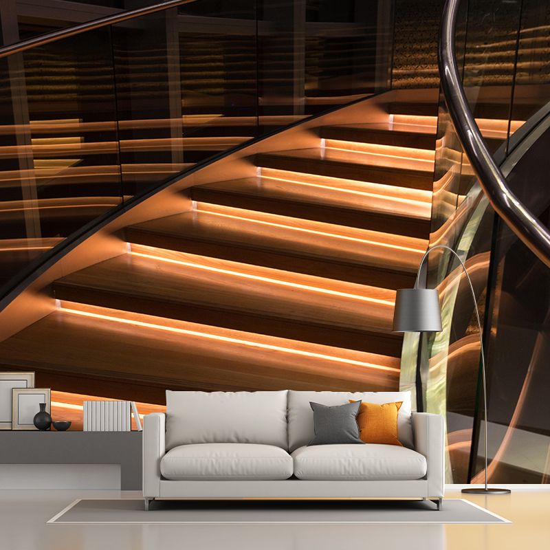Stairs Architecture Mural Wallpaper Decorative Stain Resistant Wall Decor