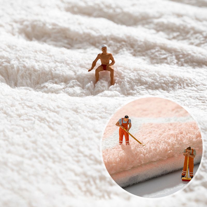 Dark Brown Casual Rug Polyester Circle Rug Stain Resistant Rug for Home Decoration