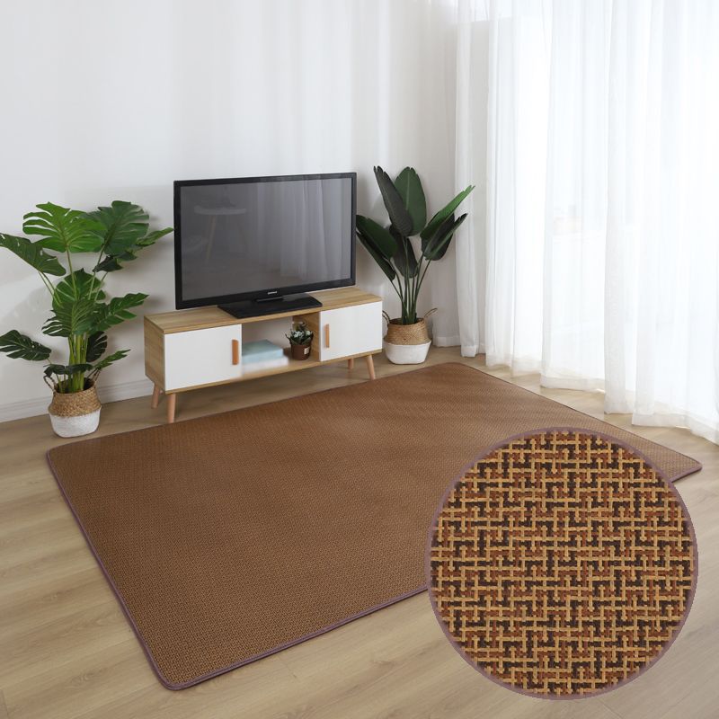 Bruin sisal tapijt polyester platteland tapijt wasbaar tapijt voor woonkamer
