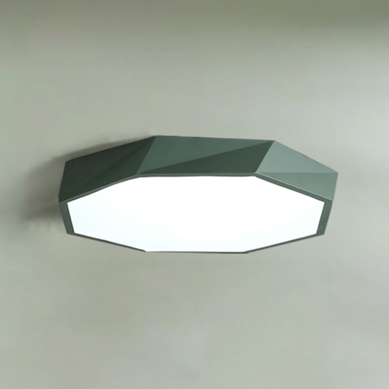 Acrilico Macaron LED de monte en el moderno estilo creativo de acero de techo geométrico de luz para dormitorio