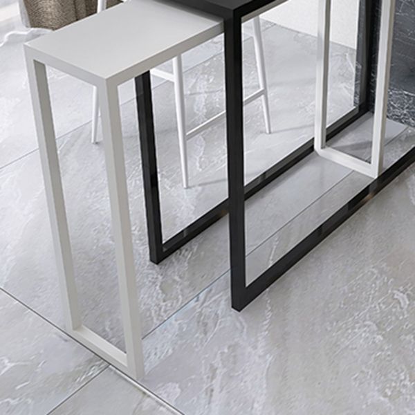 Modern Iron Rectangle Bar Table Metal Base for Milk Tea Shop