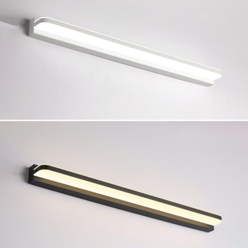 Ultradunne ijdelheid wandlampen moderne minimalistische stijl roestvrijstalen enkele ijdelheid lamp