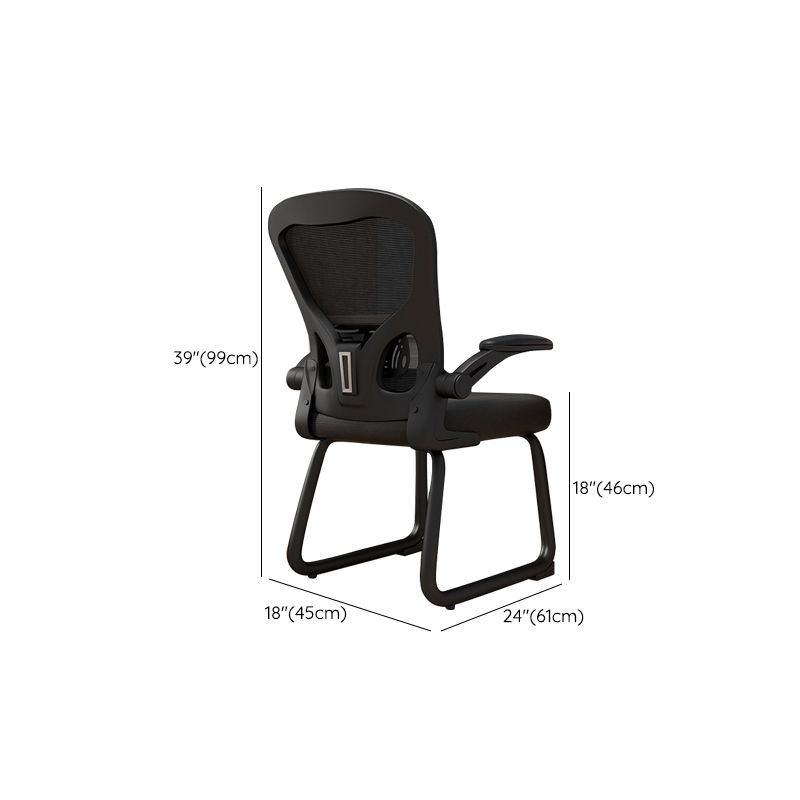 Contemporary Padded Arms Office Chair Ergonomic Desk Chair for Office