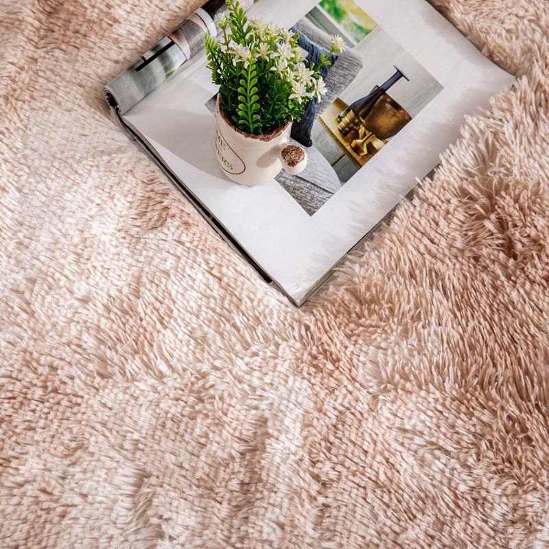 Sky Blue Modern Rug Polyester Gradient Rug Washable Rug for Home Decor