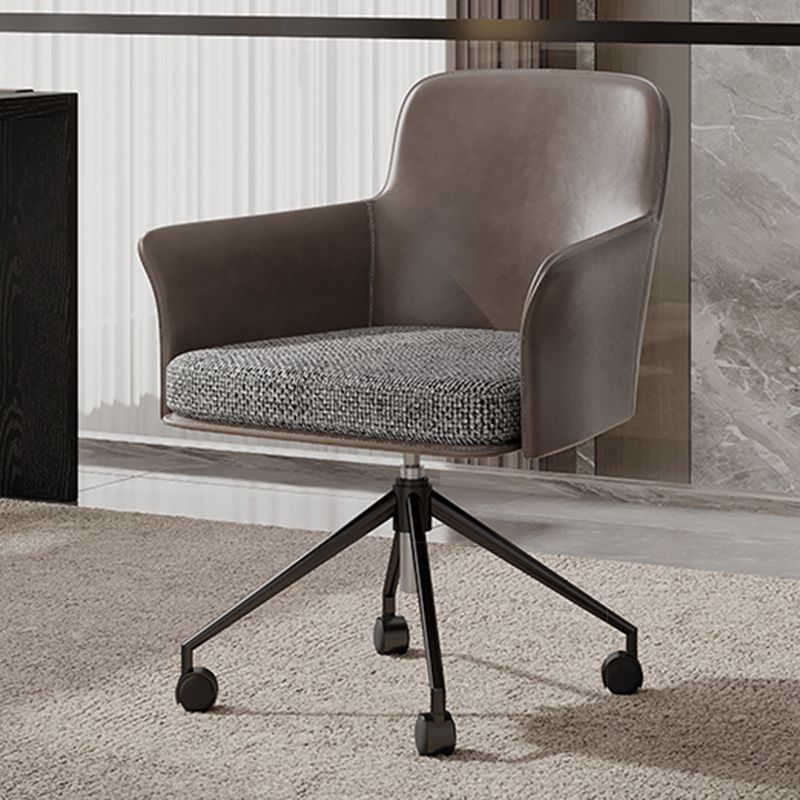 Mid Back Office Chair Contemporary Swivel Rolling Task Chair