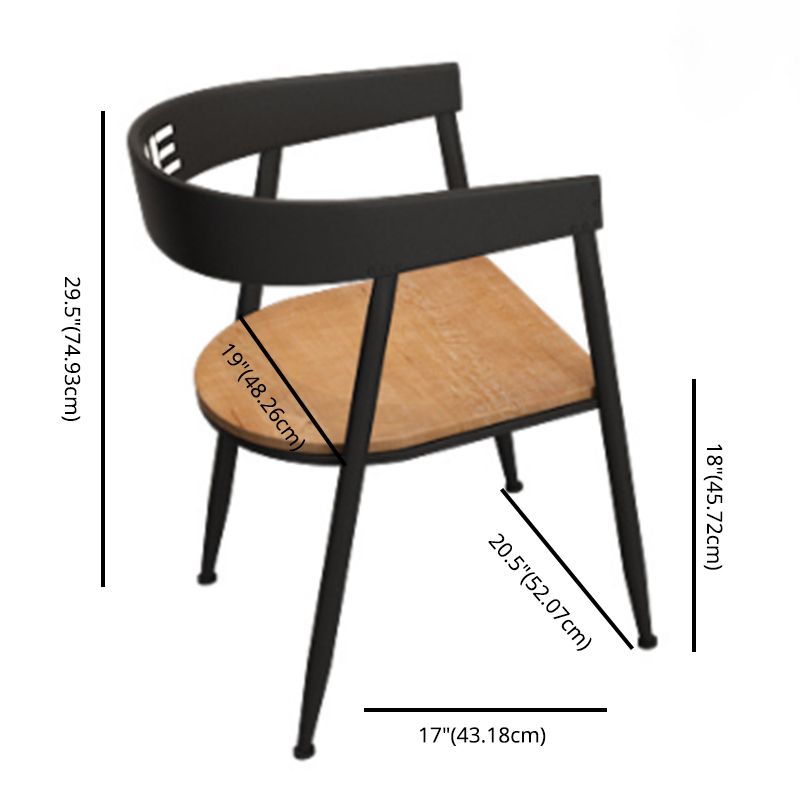 Industrial Style Solid Wood Dining Set with Rectangle Shape Table and Trestle Base for Home Use