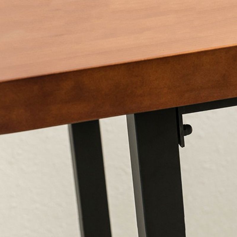 Industrial 1/2/9 Pieces Bar Table Set Rectangle Pine Wood Counter Table with High Stools