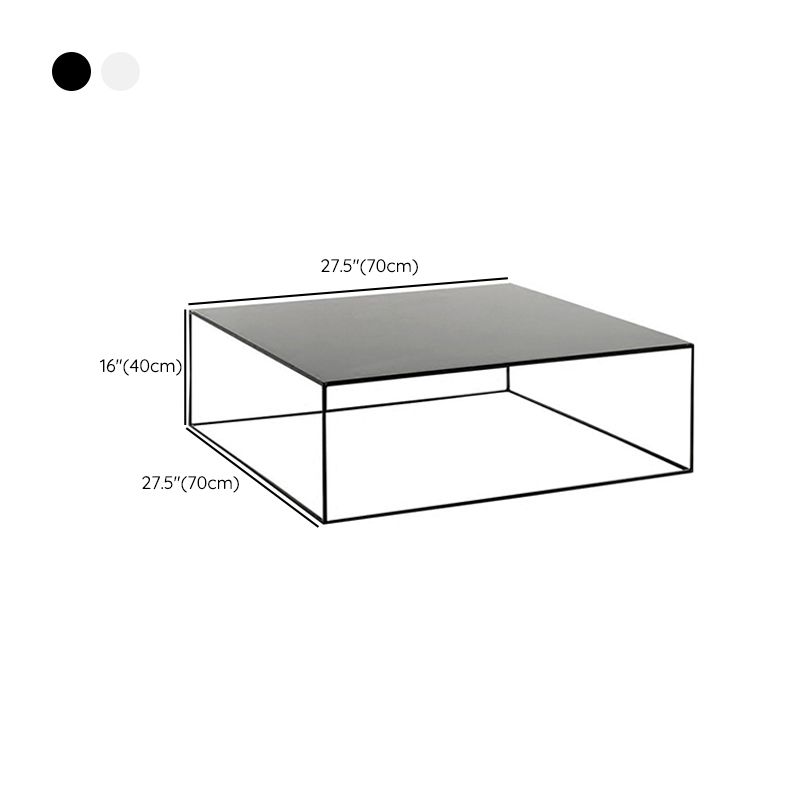 Frame Base Coffee Table Extendable Square Metal Cocktail Table