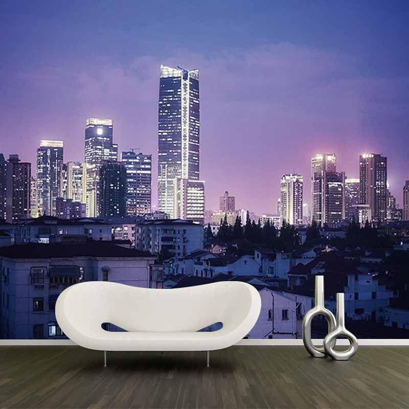 Urban Landscape Mildew Resistant Mural Wallpaper Living Room Wall Mural