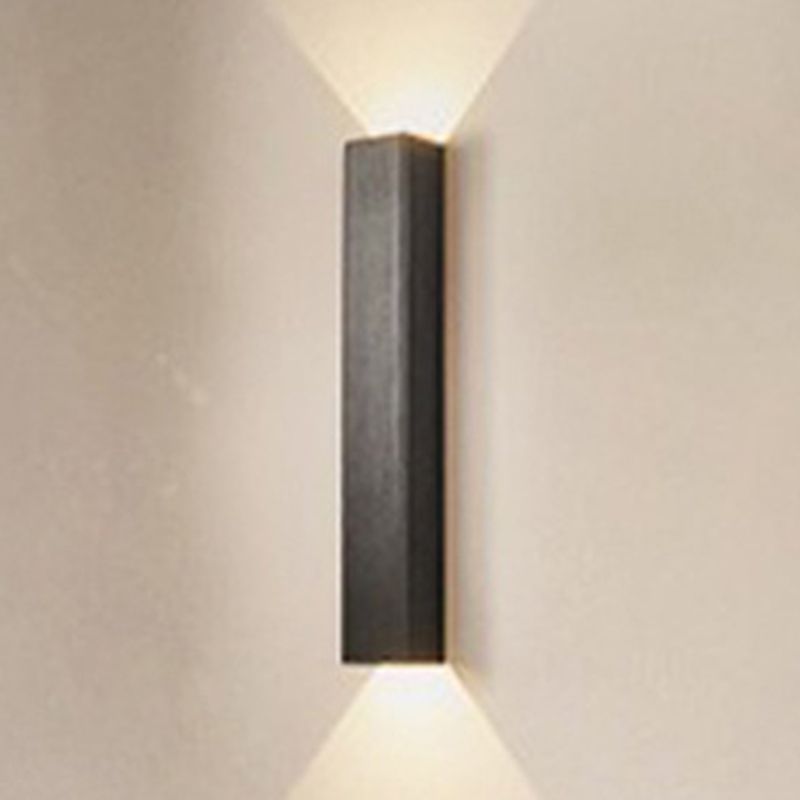 Modern Style Strip Shape Wall Sconce Metal 2 Light Sconce Lighting for Living Room